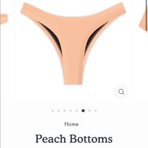 Hoaka swimwear peach bottoms NWT